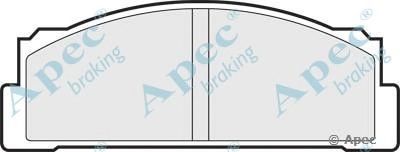 APEC BRAKING pad137 -  Комплект тормозных колодок, дисковый тормоз